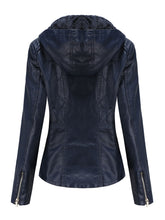 Load image into Gallery viewer, Street Winter Outfits Long Sleeve PU Leather With faux fur lined Warm Jacket For Women