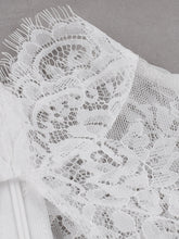 Load image into Gallery viewer, White Queen Collar Lace Semi-Sheer 1950S Vintage Dress With Pockets