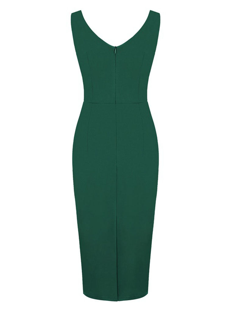 Solid Color Sweet Heart Collar 1950S Vintage Bodycon Dress – Jolly Vintage