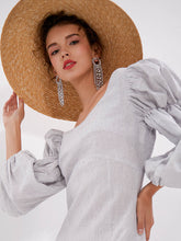 Load image into Gallery viewer, 925 Silver Needle Faux Rhinestone Tassel Long Earrings