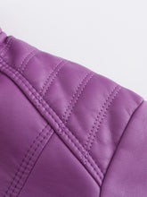 Load image into Gallery viewer, 6 Color Long Sleeve PU Leather Motorcycle Jacket