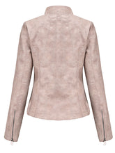 Load image into Gallery viewer, 3 Color Long Sleeve PU Leather Motorcycle Jacket