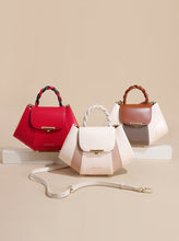 Load image into Gallery viewer, 1950S Shell Shape Cowhide Crossbody Bag Calf Leather Bag Handbag