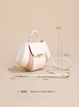 Load image into Gallery viewer, 1950S Shell Shape Cowhide Crossbody Bag Calf Leather Bag Handbag