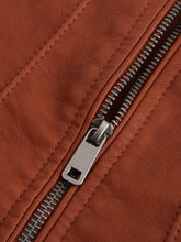 Load image into Gallery viewer, 3 Color Long Sleeve PU Leather Motorcycle Jacket