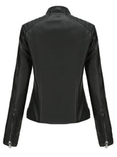 Load image into Gallery viewer, 6 Color Long Sleeve PU Leather Motorcycle Jacket