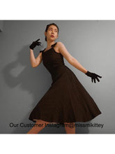 Load image into Gallery viewer, The Marvelous Mrs.Maisel Same Style Little Black Dress Set With Necklace And GLoves