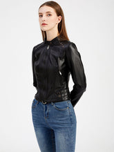 Load image into Gallery viewer, Cool Girl Coat Long Sleeve PU Leather Motorcycle Jacket