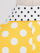 Load image into Gallery viewer, Navy Polka Dots Bowknot Swing Vintage 1950S Dress