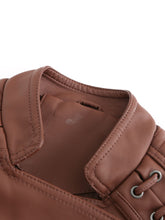 Load image into Gallery viewer, Women‘s Leather Jacket Weave Long Sleeve Winter Coat