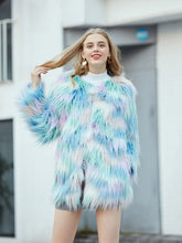 Load image into Gallery viewer, Faux Fur Coat Women Long Sleeve Ice-cream Winter Coat