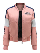 Load image into Gallery viewer, Women's Pilot Style Jacket Daily Fall Winter Casual Two tone Stand Collar Sporty Jacket