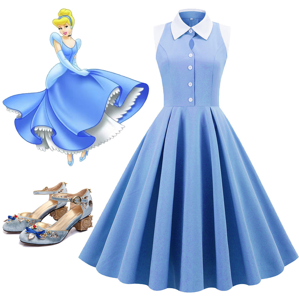 Light blue deals 50s dress