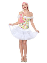 Load image into Gallery viewer, Retro Flower Strapless Corset