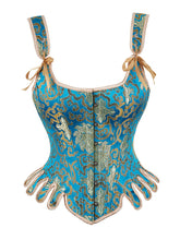 Load image into Gallery viewer, Retro U Neck Tight Waist Steel Frame Corset Top