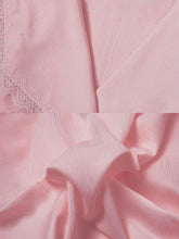 Load image into Gallery viewer, 2PS Pink V Neck Navy Sweet Style Shirt And Black Mermaid Skirt Suit