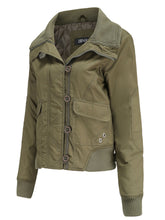 Load image into Gallery viewer, Women's Jacket Street Daily Holiday Fall Winter Turndown Collar Cotton Warm Solid Color Jacket