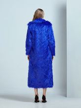 Load image into Gallery viewer, Faux Fur Coat Women V Neck Long Sleeve Maxi Winter Coat