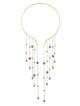 Load image into Gallery viewer, Tassel Pendant Cuff Choker Waterfall Necklace