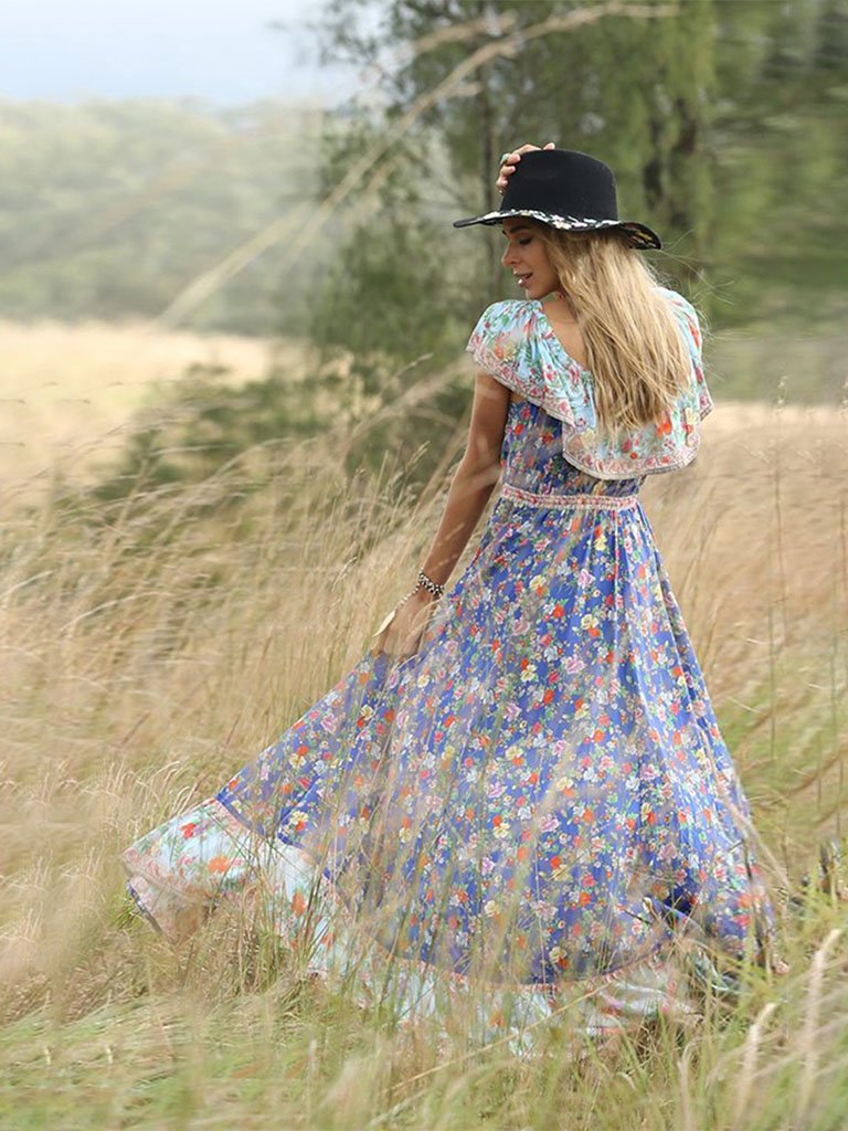 women's summer boho dresses IBIZA Boho Maxi Dress/gifts for Her /womens Summer Dress/royal Bohemian/resort Collection/long Sexy Dress/festival Clothing/halter Dress