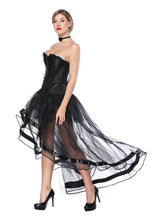 Load image into Gallery viewer, Gothic Costume Halloween Strapless Asymmetrical Skirt And Corset