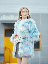 Load image into Gallery viewer, Faux Fur Coat Women Long Sleeve Ice-cream Winter Coat