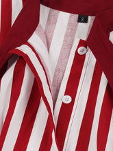 Load image into Gallery viewer, Green and Black Stripe With Pockets 50S Halloween Dress