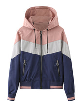 Load image into Gallery viewer, Women's Jacket Street Daily Fall Winter Casual Color Block Stand Collar Jacket