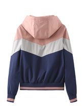 Load image into Gallery viewer, Women's Jacket Street Daily Fall Winter Casual Color Block Stand Collar Jacket