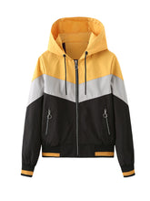 Load image into Gallery viewer, Women's Jacket Street Daily Fall Winter Casual Color Block Stand Collar Jacket