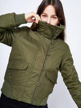Load image into Gallery viewer, Women's Jacket Street Daily Holiday Fall Winter Turndown Collar Cotton Warm Solid Color Jacket