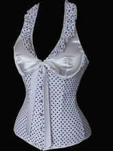 Load image into Gallery viewer, Retro Polka Dots Strapless Corset