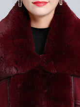 Load image into Gallery viewer, Plaid Women Poncho Sweater Faux Fur Coat Shawl Collar