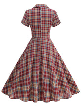 Load image into Gallery viewer, The Ruby Plaid Plaid Shirt Dress