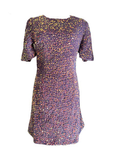 Purple Sequined Taylor Swift Same Style Bodycon Dress Jolly Vintage Purple Sequined Taylor Swift Same Style Bodycon Dress Jolly Vintage