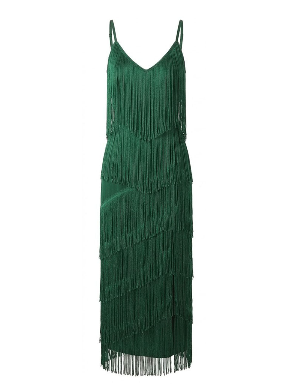 emerald green 1920s dress Women's Gatsby Flapper Maxi White Veil