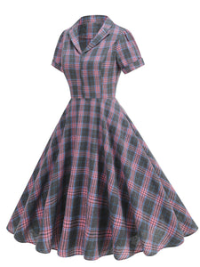 The Ruby Plaid Plaid Shirt Dress