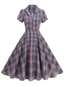 The Ruby Plaid Plaid Shirt Dress