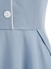Load image into Gallery viewer, 1950s Vintage Peter Pan Collar Sleeveless Retro Swing Dress