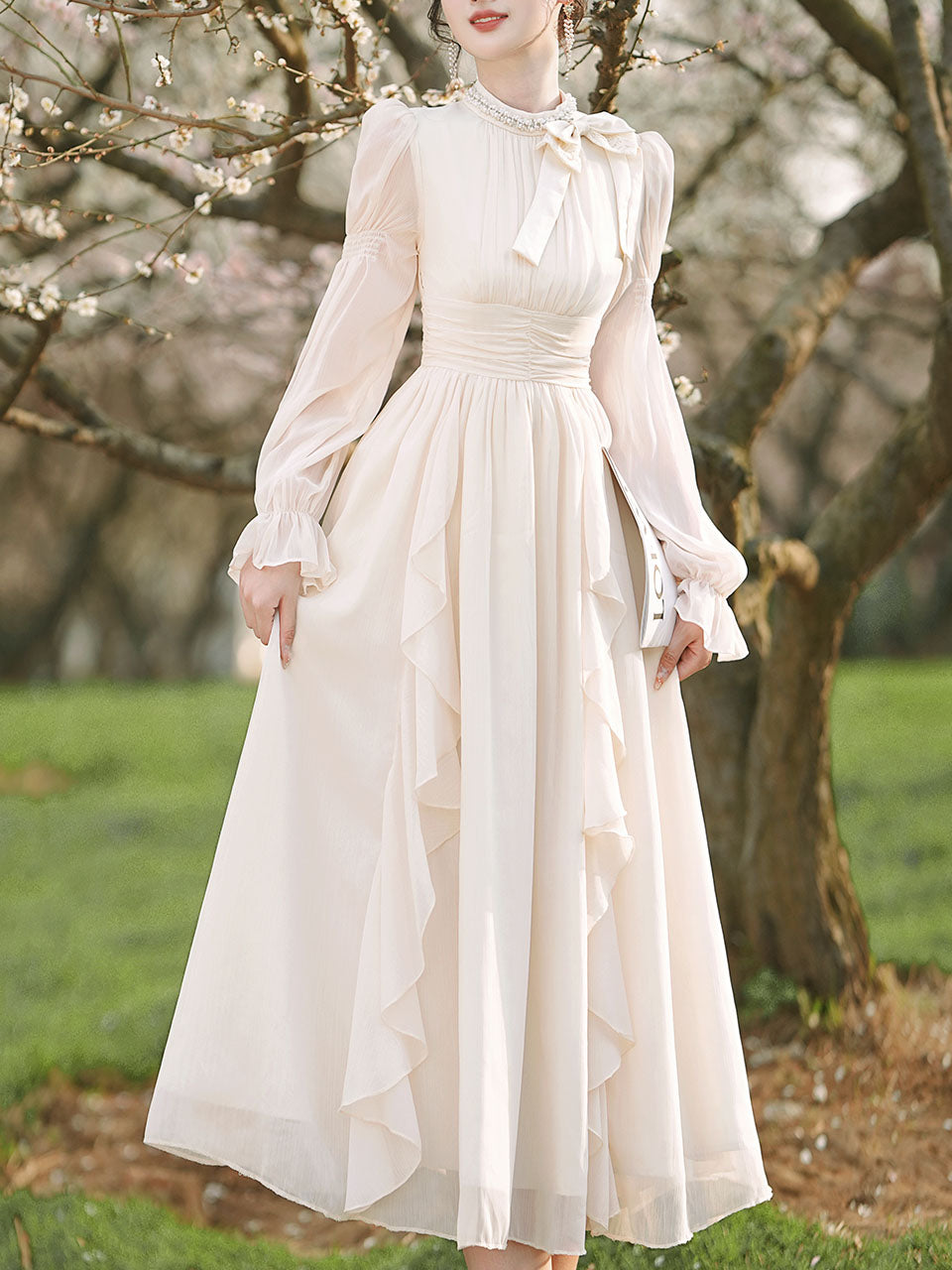 women's fairy dress for a royal wedding Ethereal Elegance: The New Era of Fairytale Gowns Tong There are 4 sizes (XS/S/M/L)available for the following listing Wedding Dresses Shiny Beaded Medieval