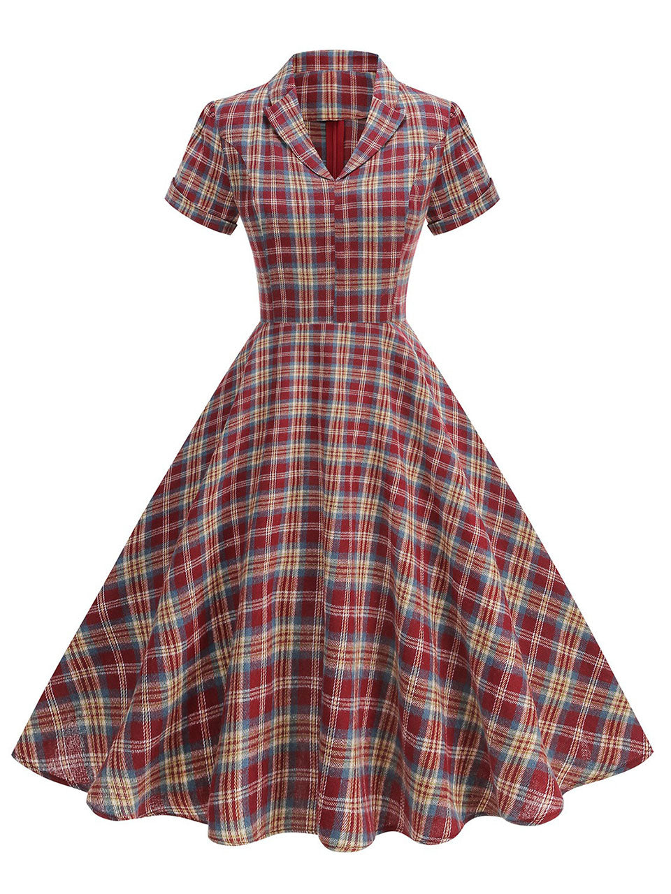 The Ruby Plaid Plaid Shirt Dress