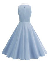 Load image into Gallery viewer, 1950s Vintage Peter Pan Collar Sleeveless Retro Swing Dress