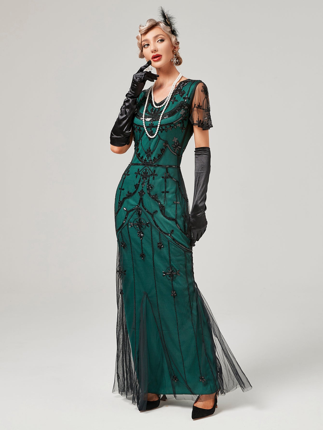 maxi flapper dress Women 1920S Long Prom Flapper Gown Beaded Sequin Vintage Maxi Dress Wedding Formal Dresses Black Dress S at Amazon Women's Clothing store
