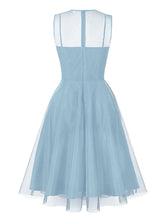 Load image into Gallery viewer, Nude Pink Mesh 1950S Vintage Swing Dress