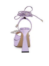 Load image into Gallery viewer, 10CM Women&#39;s Open Toe Platform Chunky Heel Sandals Leather Vintage Shoes