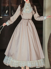 Load image into Gallery viewer, Lilac Lace Ruffles Edwardian Revival Dress