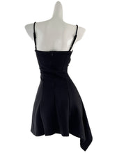 Load image into Gallery viewer, Black Spaghetti Strap Flower Bodycon Dress Sexy Gown Party Dress