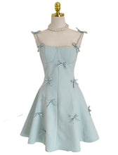 Load image into Gallery viewer, Green Bow Spaghetti Strap Tube Gown Party Dress