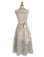Load image into Gallery viewer, White Lace Spaghetti Strap Gown Party Dress