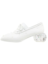 Load image into Gallery viewer, Luxury Crystal Block Heel Leather Mary Jane Vintage Shoes